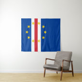 Tenture Cap Verde flag (En situation (horizontale))