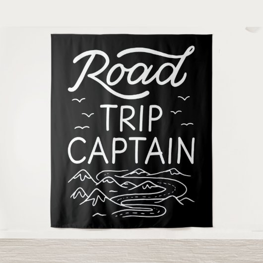Tenture Capitaine de road trip I - Pilote de VR Vacances C (Devant)