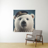 Tenture Capitaine du pilote d'ours polaire (En situation)