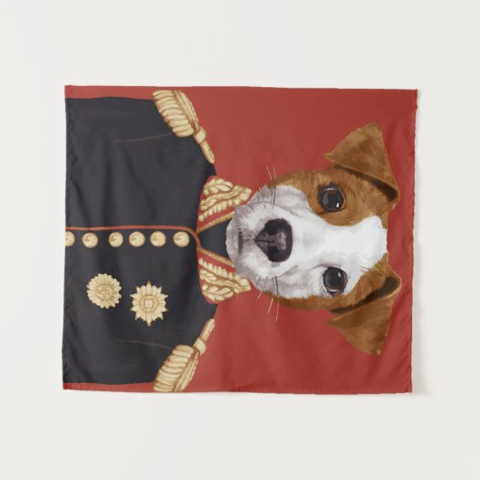 Tenture Capitaine Jack Russell (Devant (Horizontal))