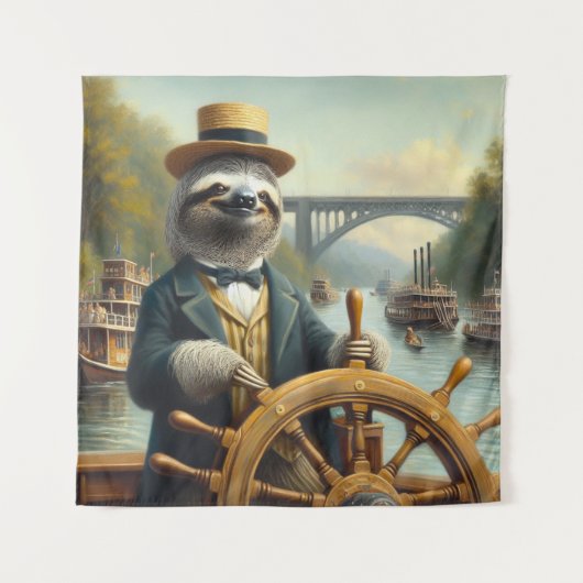 Tenture Capitaine Sloth Riverboat (Devant)