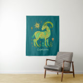 Tenture Capricorn Zodiac Connexion Motif complexe (En situation)