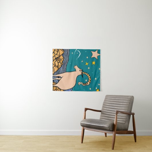 Tenture Capricorne (En situation (horizontale))