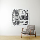 Tenture Captain Fox Guardian of Seas Nautical Design (En situation (horizontale))