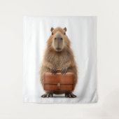 Tenture Capybara d'affaires avec Porte-documents (Devant)