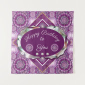 Tenture Cardinal Red Rosace (Devant)