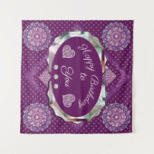 Tenture Cardinal Red Rosace (Devant (Horizontal))