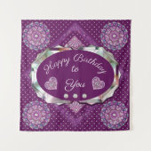 Tenture Cardinal Red Rosace (Devant)