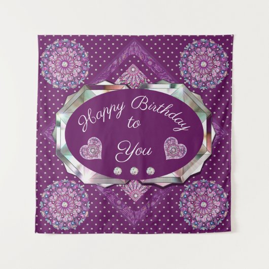 Tenture Cardinal Red Rosace (Devant)