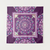 Tenture Cardinal rouge Rosace (Devant (Horizontal))