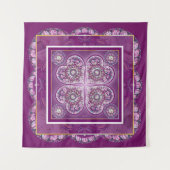 Tenture Cardinal rouge Rosace (Devant)