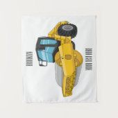 Tenture Caricature à rouleaux de route (Devant)