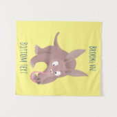 Tenture Caricature amusante de Aardvark (Devant (Horizontal))