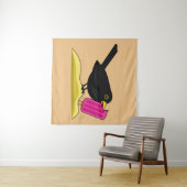 Tenture Caricature Blackbird Manger Une Crème De Glace (En situation (horizontale))