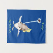 Tenture Caricature de Tir à l'arc (Devant (Horizontal))