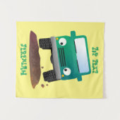 Tenture Caricature de voiture 4 X4 hors route (Devant (Horizontal))