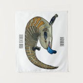 Tenture Caricature en bleu (Devant)