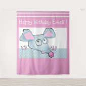 Tenture Caricature souris rat Nouvel An 2020 symbole enfan (Devant)