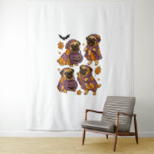 Tenture Carlin Chien Fantôme Halloween Éffrayant (En situation)