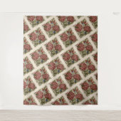 Tenture Carnation Carrelage Fleur Antique Art Rustique (Devant)