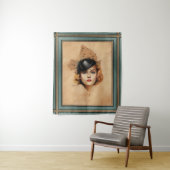 Tenture Carole Lombard Portrait par Charles Gates Sheldon (En situation)