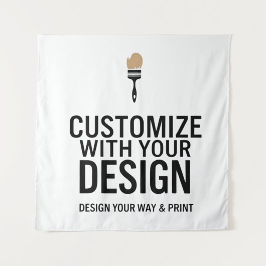 Tenture Carré personnalisé 147x147cm vierge (Devant)