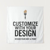 Tenture Carré personnalisé vierge de 144x144 cm (Devant)