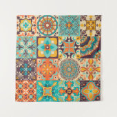 Tenture Carreaux colorés Azulejos. portugais traditionnel  (Devant (Horizontal))