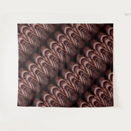 Tenture Carreaux de toit rustiques avec perspective unique (Devant (Horizontal))