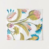 Tenture Carreaux floraux de l'abbaye - Fleurs de printemps (Devant (Horizontal))