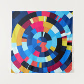 Tenture Carreaux radiaux (Devant (Horizontal))