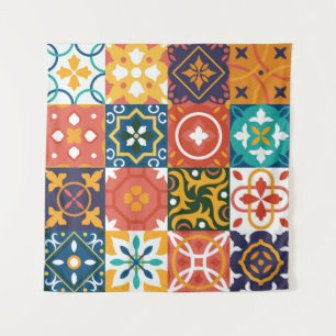 Tenture Carreaux Vintages géométriques Motif orné