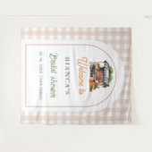 Tenture Carrelage bleu Méditerranée Arche Bienvenue enterr (Devant (Horizontal))