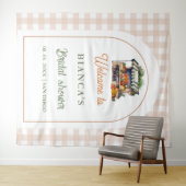 Tenture Carrelage bleu méditerranéen Arch bienvenue enterr (En situation (horizontale))