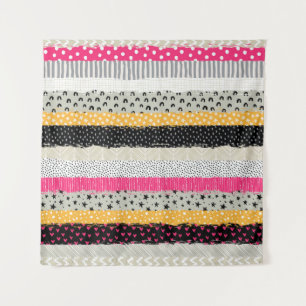 Tenture Carrelage en Patchwork : Conception Versatile Sans