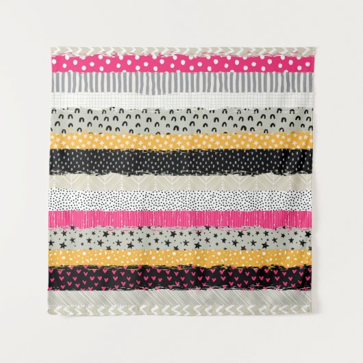 Tenture Carrelage en Patchwork : Conception Versatile Sans (Devant)