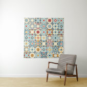 Tenture Carrelage marocain, motif sans couture colorée. (En situation (horizontale))