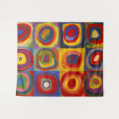 Tenture Carrés avec cercles concentriques | Kandinsky | (Devant (Horizontal))