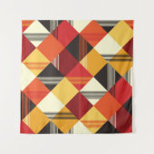 Tenture Carrés vintages : Simple Striped Sans Couture. (Devant (Horizontal))