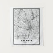Tenture Carte Atlanta (Devant)