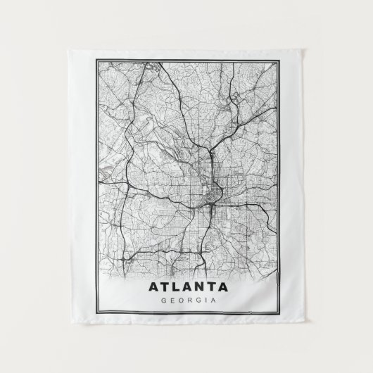 Tenture Carte Atlanta (Devant)