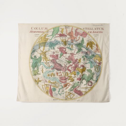 Tenture Carte céleste vintage (Devant (Horizontal))