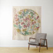 Tenture Carte céleste vintage (En situation)