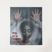 Tenture Carte Creepie Zombie Halloween (Devant)