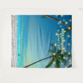 Tenture Carte d'arrière-plan personnalisée Selfie Beach (Devant (Horizontal))