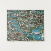 Tenture Carte de chutes du Niagara (Devant (Horizontal))