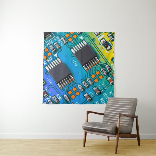 Tenture Carte de circuit électronique fermer. arrière - pl (En situation)