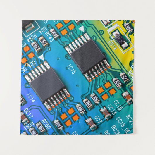 Tenture Carte de circuit électronique fermer. arrière - pl (Devant)