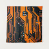 Tenture Carte de circuit. Matériel informatique électroniq (Devant (Horizontal))