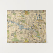 Tenture Carte de Glasgow, Angleterre (Devant (Horizontal))